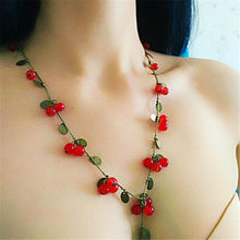 Load image into Gallery viewer, Red Cherry Jewellery Set Fashion Korean